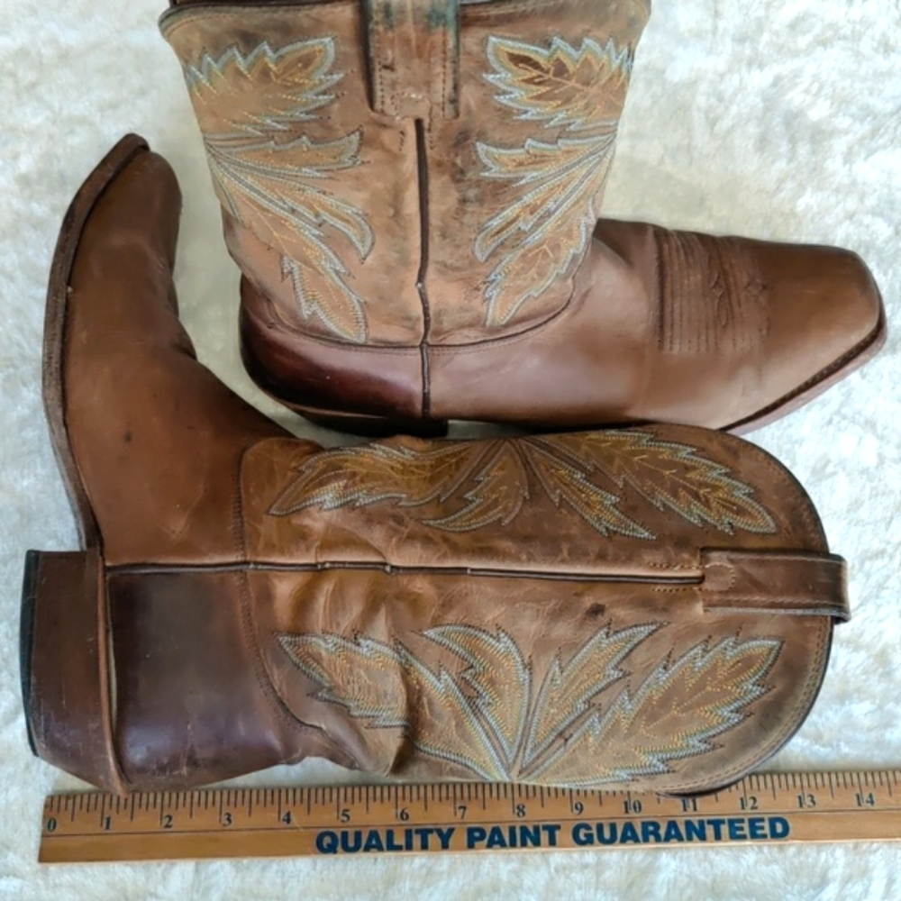 Nocona, Vintage EST 1925 Leather Western Cowboy Boots Men's Size 11.5 D. - Picture 9 of 16